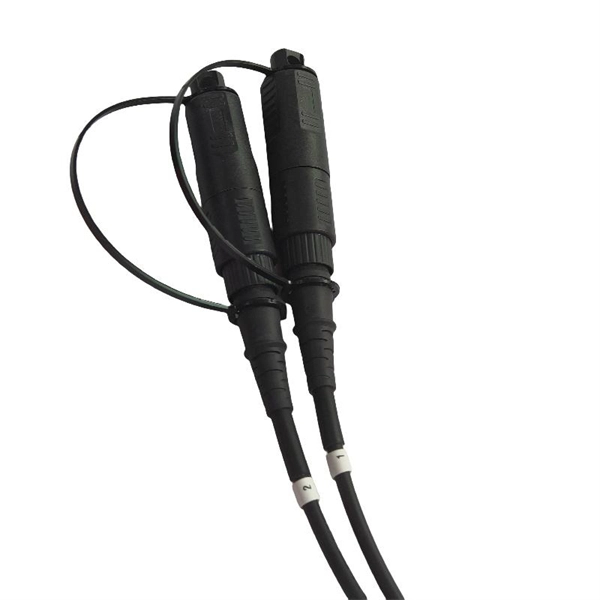 Fiber optic cable splicing with different fiber core counts